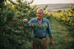 Nekadašnji građevinar dane provodi - s višnjama