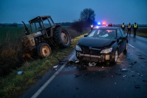 Neosvijetljeni traktor uzrok nesreće