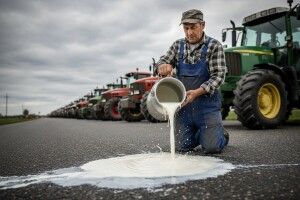 Nezadovoljni mljekari prolijevaju mlijeko u kanalizaciju!