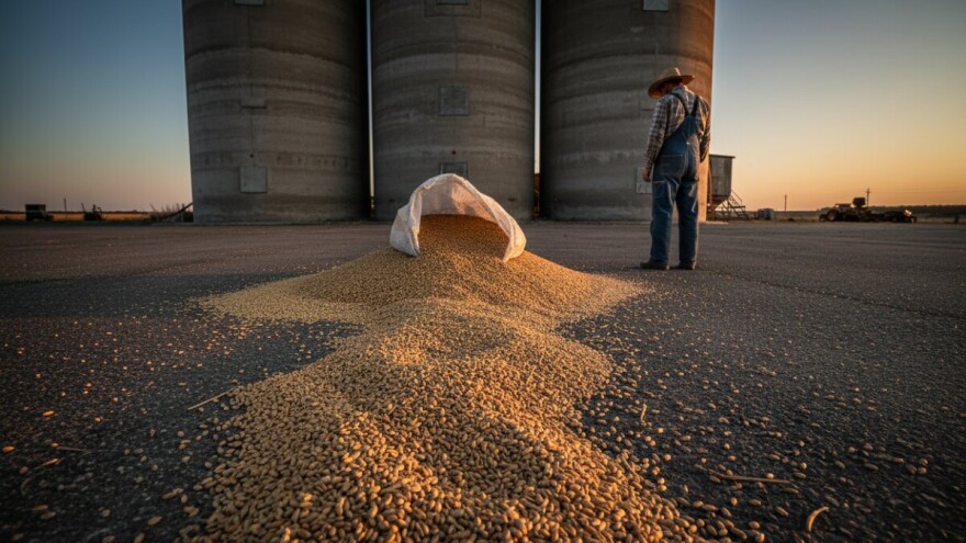 Nezadovoljni poljoprivrednici prosuli pšenicu