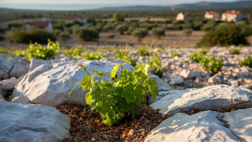 Niknuo kameni vinograd babića