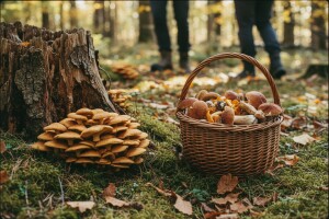 Obilje jestivih grmača i poneka otrovna gljiva