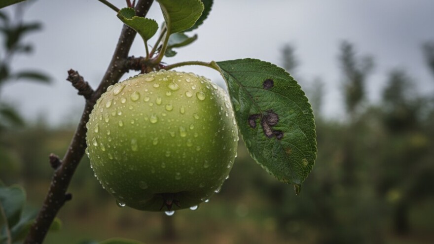 Oborine pogoduju krastavosti jabuka