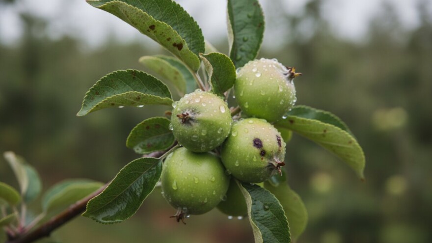 Oborine pogoduju krastavosti jabuka
