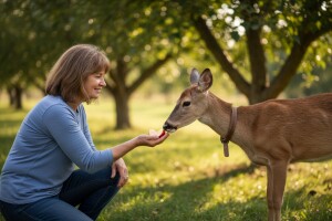 Od sigurne smrti spasila mladu srnu Mazuljku