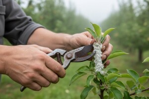 Odstranite bolesne izbojke na stablima jabuka