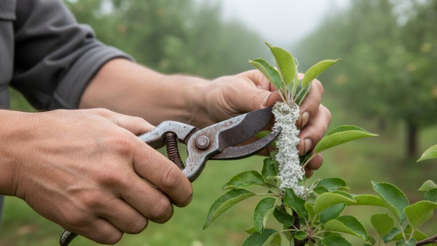 Odstranite bolesne izbojke na stablima jabuka