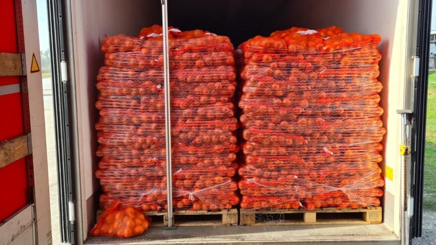 Nije se nadao "znatiželjnim carinicima": Iza luka sakrio 18 tona krompira