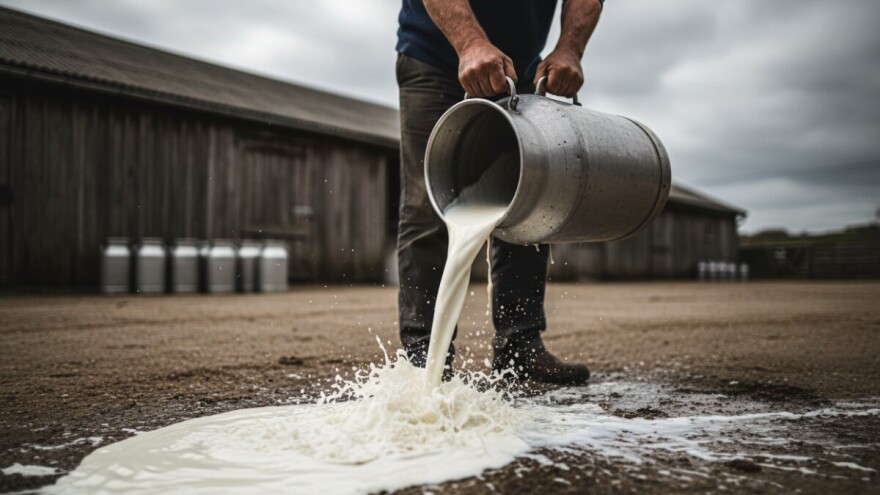 Oko milijun litara mlijeka i danas ostaje na farmama