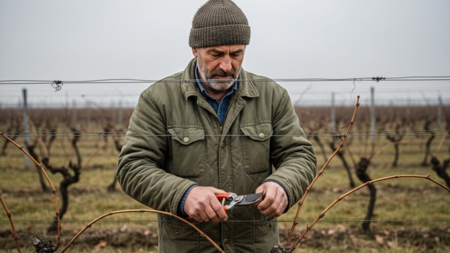 Orezivanje vinograda na jugu Srbije