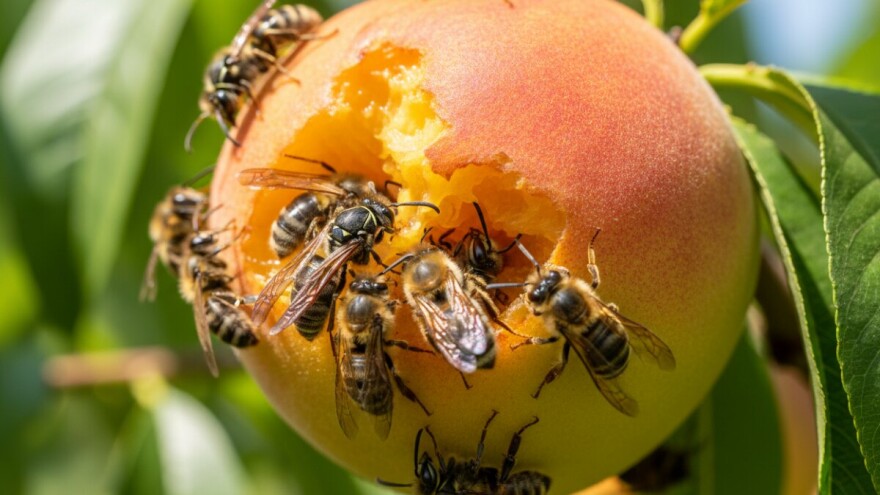Ose i pčele u voćnjaku - opasnost za berače