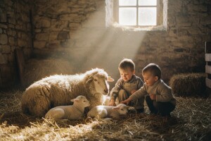 Ovca Labuda ojagnjila četvorke!