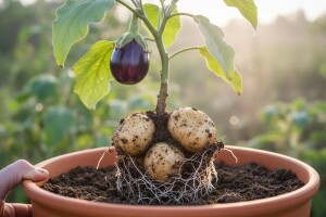 Patlidžan i krompir u jednoj biljci - moguće!