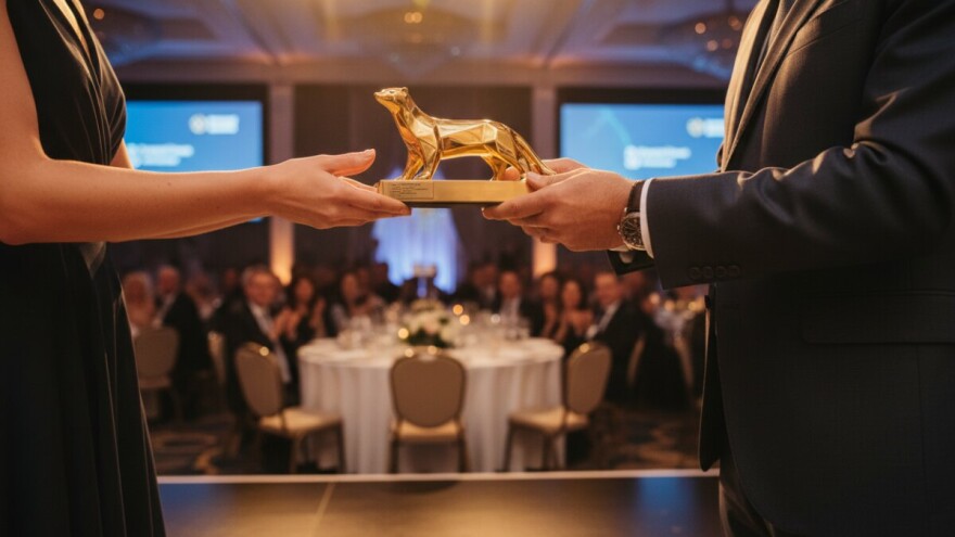 Petar Čobanković na dodjeli priznanja "Zlatna Kuna"