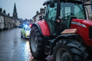 Po pizzu krenuo - traktorom!