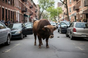 Policija tri sata lovila bika po ulicama New Yorka!