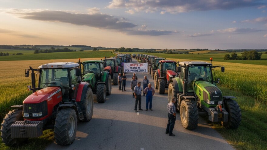 Poljoprivrednici do daljnjeg na cestama