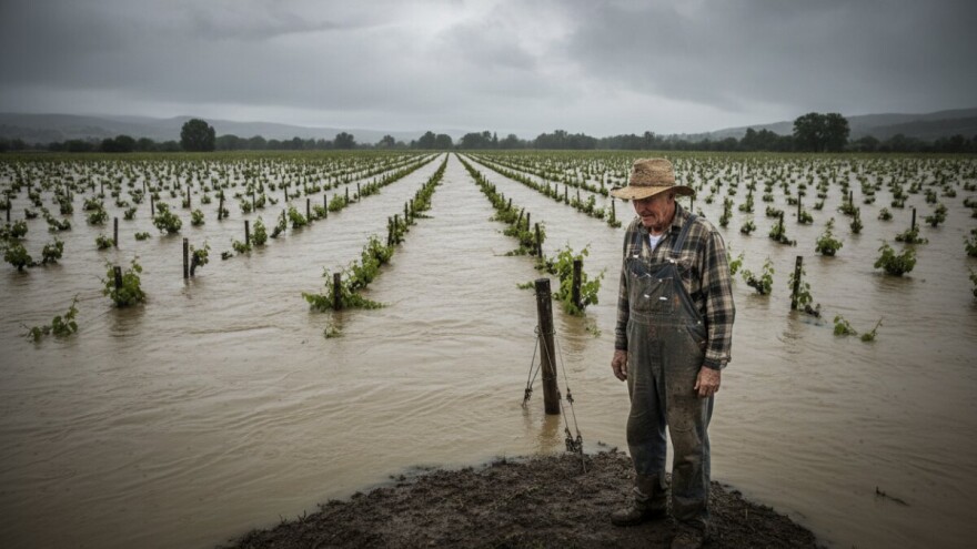 Poplavljeni vinogradi