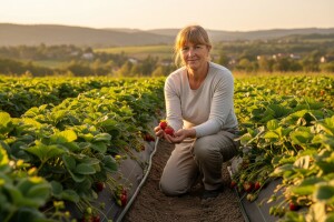 Pored rada u firmi odlučila se za uzgoj jagoda