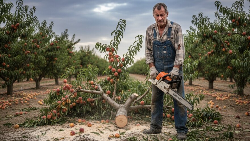 Posjekao cijeli breskvik zbog loše cijene