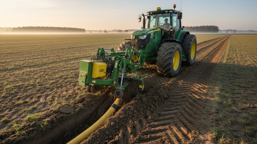 Postavljene drenažne cijevi odvele suvišnu vodu s polja