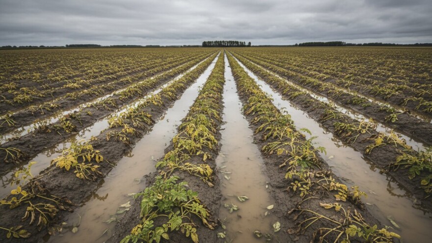 Prepolovljen urod krumpira