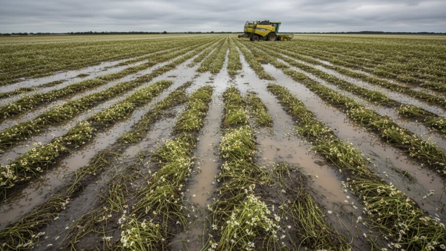 Prepolovljeni prinosi i prihodi od kamilice