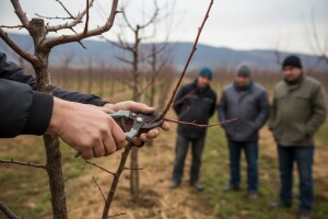 Prikaz rezidbe šljive u Sibinju