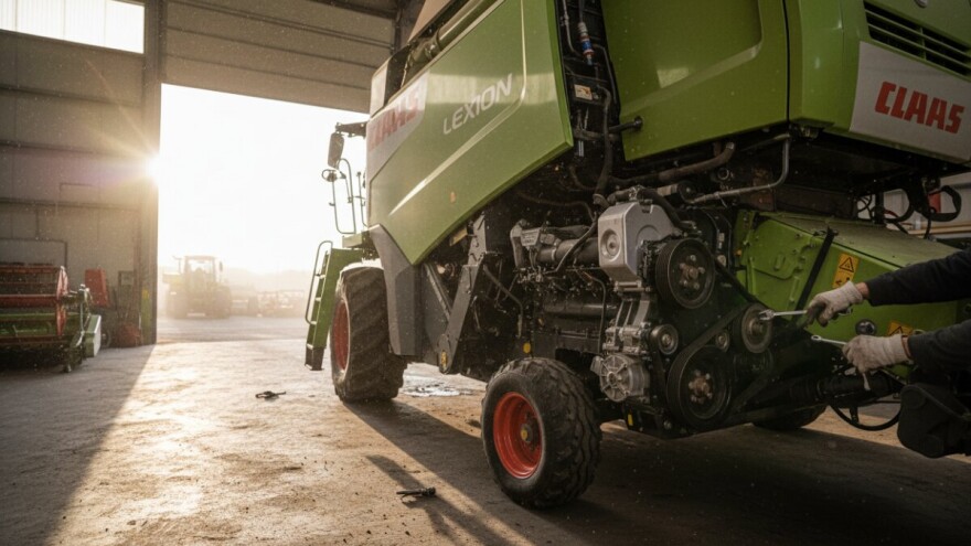 Priprema kombajna za početak radova