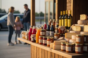 Prodaja poljoprivrednih proizvoda uz autocestu