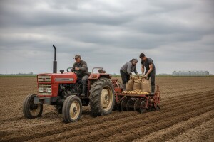 Proljetna sadnja krumpira obitelji Hruškar