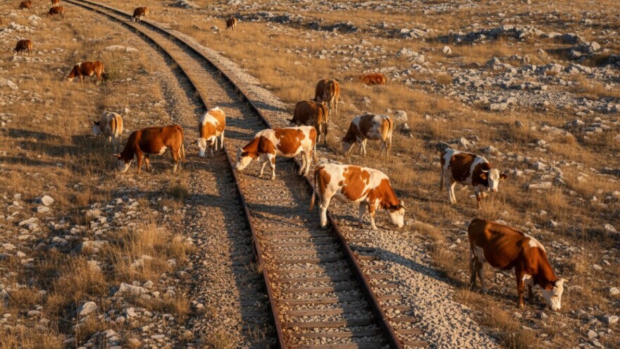Putnički vlak usmrtio čak osam krava