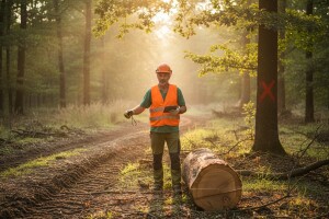 Radovi u šumi tijekom kolovoza