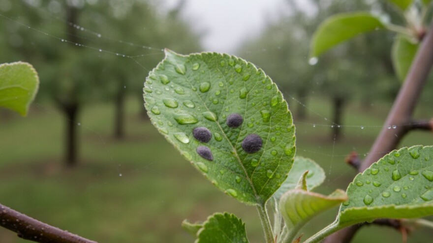 Razvoj zaraze krastavosti u nasadima jabuka