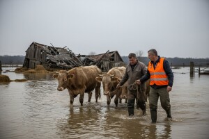 S poplavljenih područja evakuirano 65 % životinja