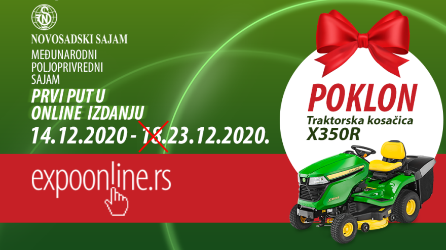 Dobitnik traktorske kosačice online Međunarodnog sajma poljoprivrede - Armin Tot