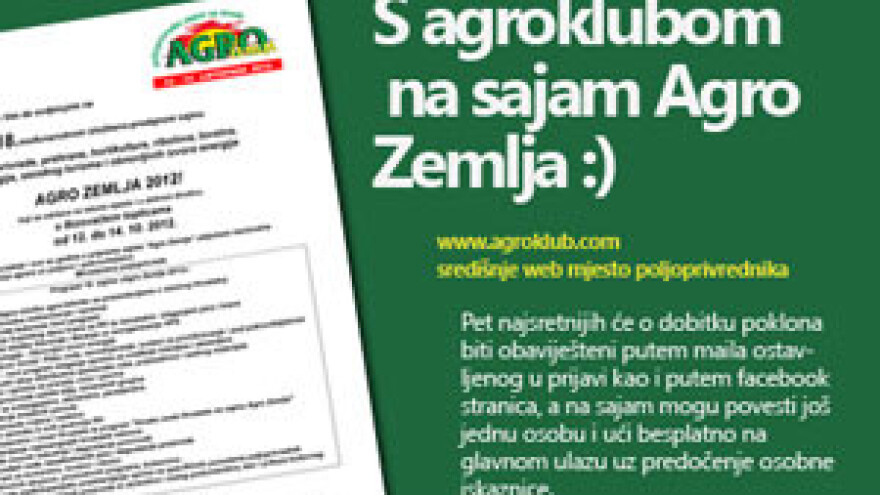 Agroklub.com Vas vodi na 18. sajam Agro Zemlja 2012
