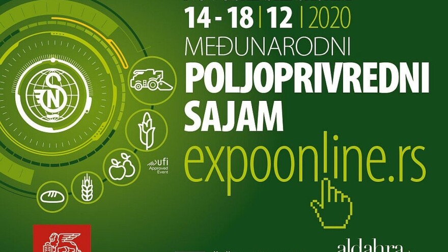 Novosadski Međunarodni sajam poljoprivrede online od 14. do 18. prosinca