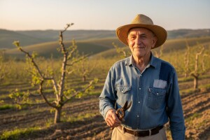 Sam u osmoj deceniji orezao 4.000 voćaka!