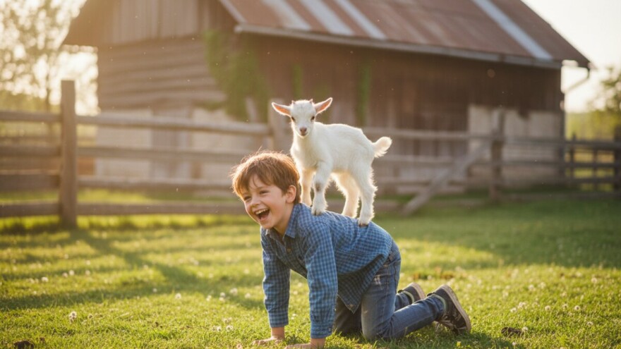 Seoska idila - jarić koji masira