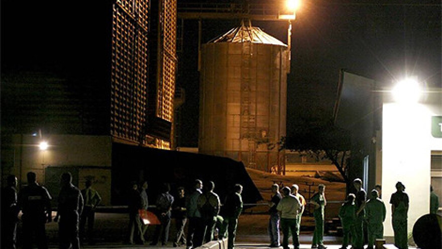 Pukao silos u Tvornici stočne hrane u Čakovcu