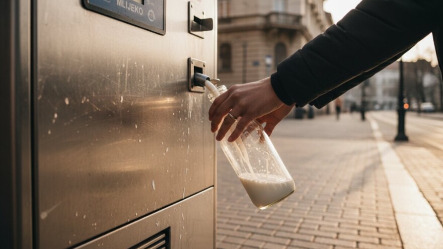 Sirovo mlijeko može se prodavati samo na farmi ili na mljekomatu