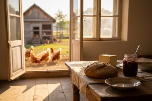 Sobe s pogledom na - kokošinjac!