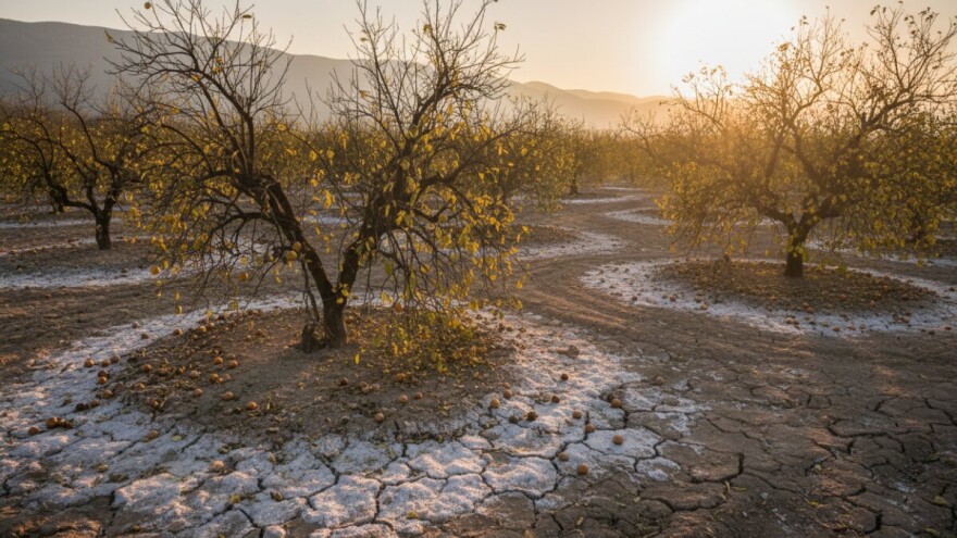 Sol polako prodire u dolinu Neretve i polja pretvara u slanu pustinju