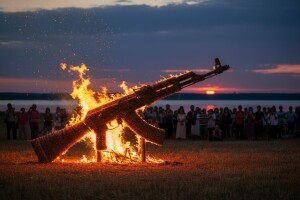 Spaljivanje Velikog Kalašnjikova na Slami!