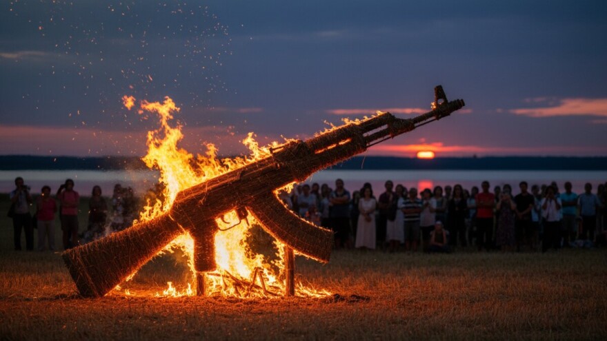Spaljivanje Velikog Kalašnjikova na Slami!