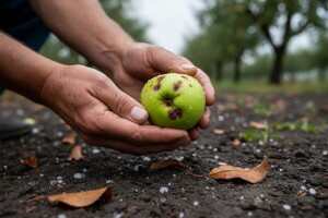 Što s nasadima jabuka nakon tuče?