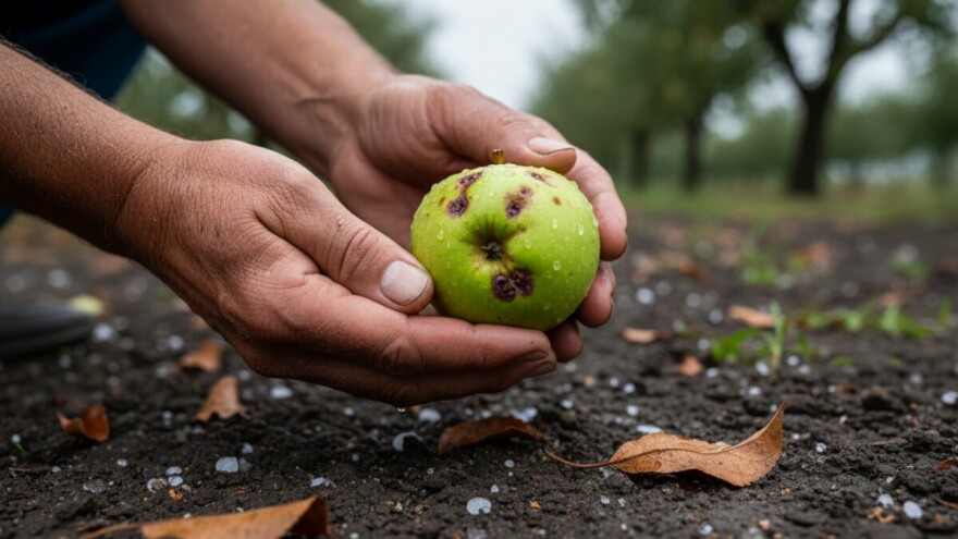 Što s nasadima jabuka nakon tuče?