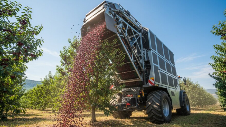 Strojna berba višnje maraske