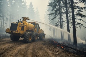 Šumskim traktorom protiv požara!